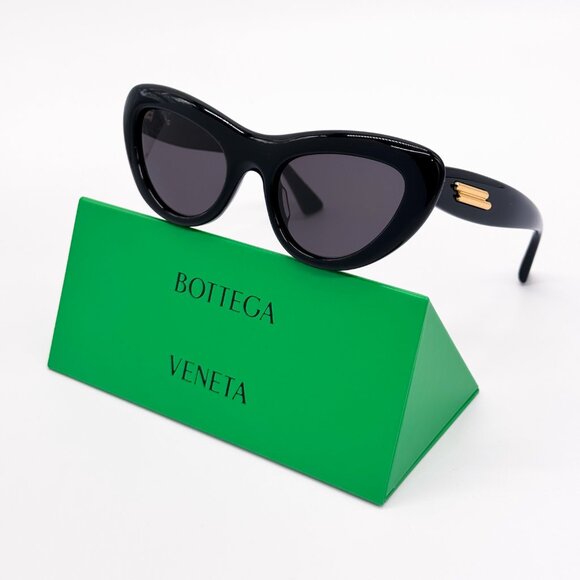 NEW BOTTEGA VENETA BV1282S 001 BLACK CAT EYE WOMEN SUNGLASSES BOTTEGA VENETA main image 9